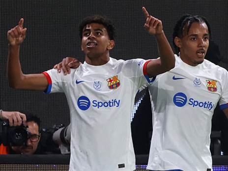 לאמין ימאל. שובר שיאים (Yasser Bakhsh/Getty Images)