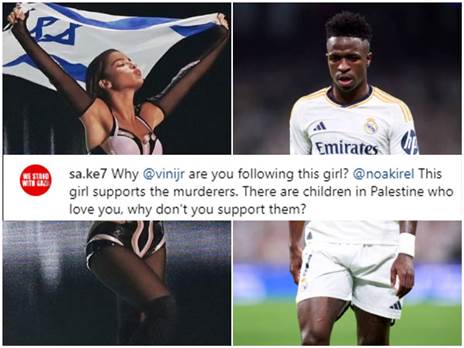 תגובות נגד ויניסיוס בחשבון האינסטגרם של קירל