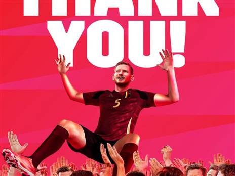 נפרד אחרי 157 הופעות. ורנטוגן (הטוויטר של נבחרת בלגיה)