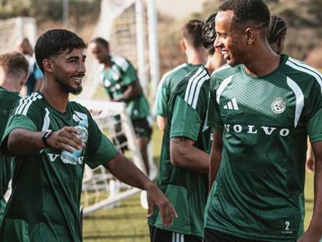 ירין לוי וזוהר זסנו. איחוד מימי בית“ר ירושלים (צילום: מכבי חיפה)