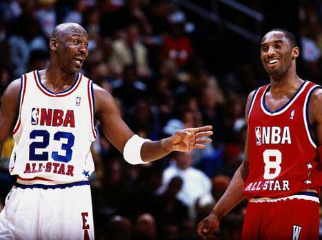 ג'ורדן וקובי באול סטאר, כשג'ורדן כבר היה בוושינגטון. איזה מאצ'אפ! (GETTYIMAGES)