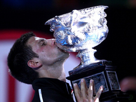 פעם שלישית גלידה? דיוקוביץ' לפני שנה באוסטרליה (gettyimages)