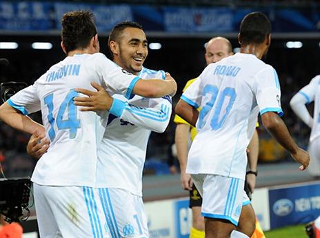 שחקני מארסיי חוגגים (gettyimages)