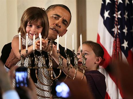 אובמה. כספי. חנוכה לא שגרתי (gettyimages)