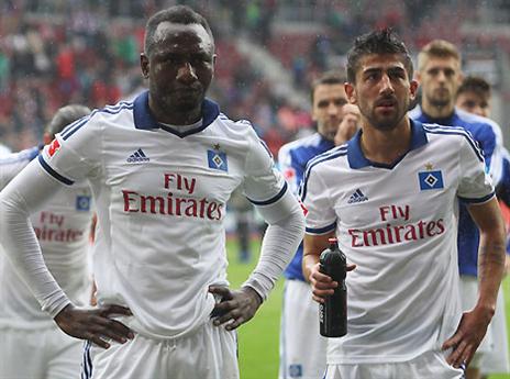 הפנים של שחקני המבורג אומרות הכל (gettyimages)