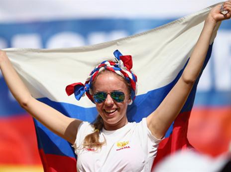 היה יפיע רק ביציע. על הדשא רוסיה בצרות (gettyimages)