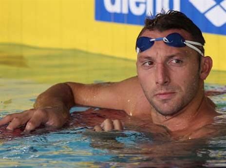 אגדת השחייה ברגעיו האחרונים בבריכה. ת'ורפ (gettyimages)