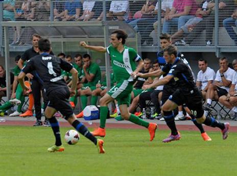 בניון. הסתפק במחצית אחת (אתר רשמי, מכבי חיפה)