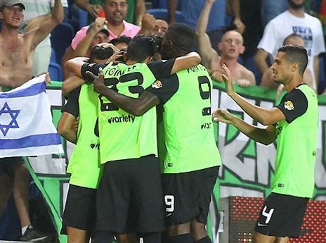 יחגגו גם בסמי עופר? שחקני חיפה (אלן שיבר)