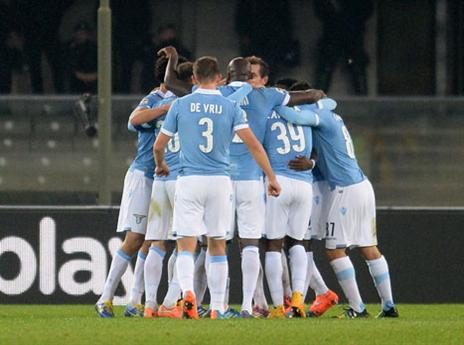 החגיגה של לאציו לא נשמכה הרבה זמן (gettyimages)