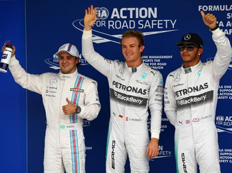 רגע לפני הישורת האחרונה, רוזברג יזנק ראשון (gettyimages)