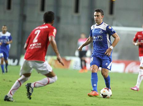 כבש במשחק האימון. עומרי אלטמן (צילום: אלן שיבר)