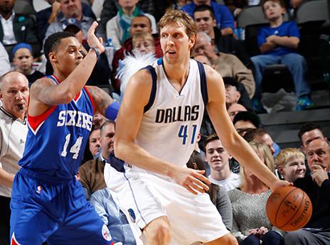 נוביצקי, בקושי הזיע (GETTYIMAGES)