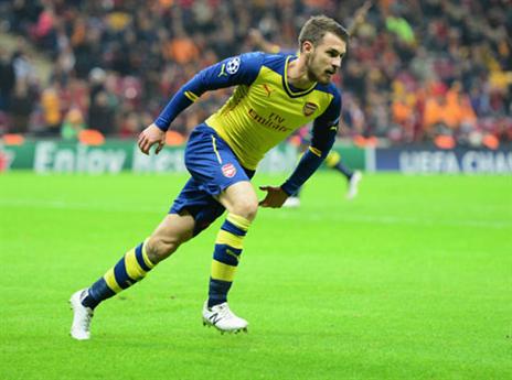 רמזי בטירוף אחרי השער (gettyimages)