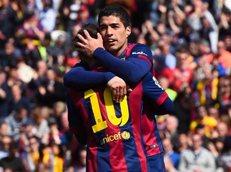 מסי וסוארס, ישמרו על הפער בפסגה? (GETTYIMAGES)