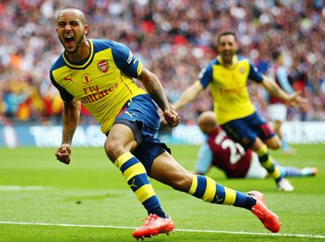 וולקוט. היה הראשון להבקיע (getty)