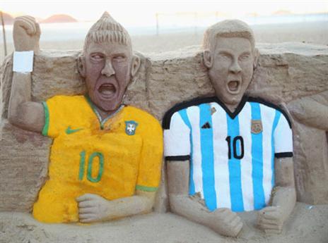 ניימאר כוכב, אבל מסי כוכב עליון (gettyimages)