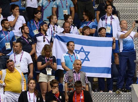 הקהל הישראלי באולם בבאקו (הוועד האולימפי)