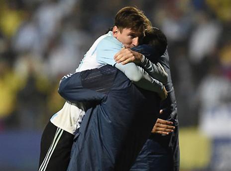 כמה לחץ הוא שיחרר. מסי (AFP)