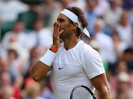 תמונה שכיחה של נדאל בווימבלדון (gettyimages)