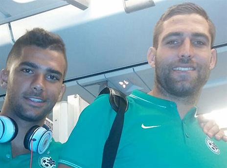 יוצאים לגיבוש. שכטר וגוזלן (האתר הרשמי, מכבי חיפה)