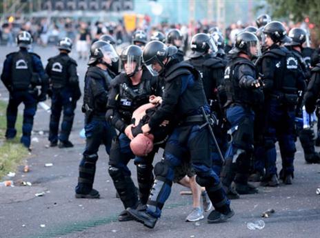 בלאגן בבודפשט לפני המשחק מול רומניה (afp)