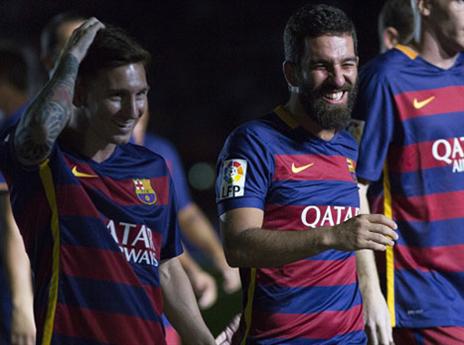 בקרוב יצחקו על המגרש? ארדה ומסי (getty)