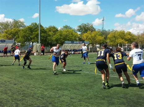 במהלך משחק (באדיבות התאחדות הפוטבול הישראלית)