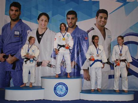 רוסנו על הפודיום (אורן קוכמן, איגוד הג'ודו)