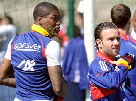 ואלבואנה וסיסה בימים בהם שיחקו יחד בנבחרת צרפת (GETTY)