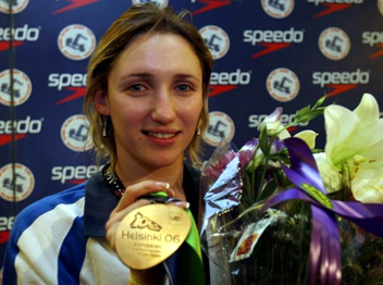 יש לה כבר מדליה מאליפות אירופה בבריכות קצרות