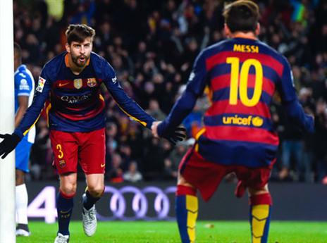 בקרוב באנגליה? מסי ופיקה (gettyimages)