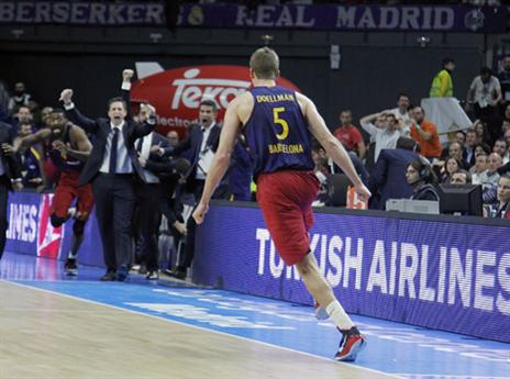 דולמן אחרי סל הניצחון (getty)