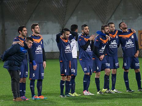 החלום הסתיים. שחקני נס ציונה בסיום (עודד קרני)