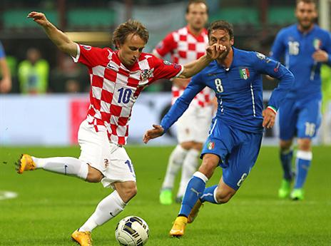 שני נציגים מריאל מדריד. מודריץ' (gettyimages)