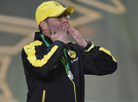 נשארה הקבוצה האהודה עליו. קלופ נפרד מדורטמונד (getty)