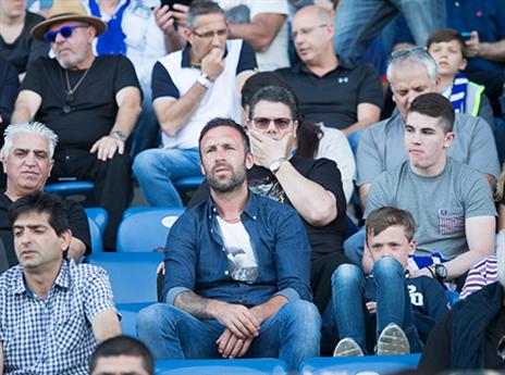 פריצה ביציע אתמול. לא ימשיך (צילום: עודד קרני)