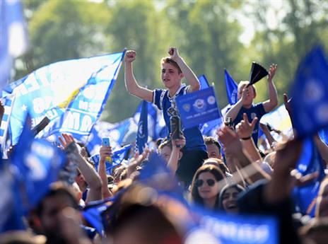 טירוף ברחובות לסטר (Getty)
