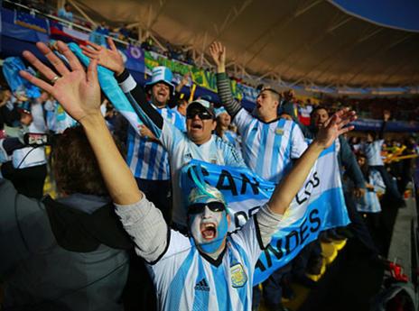 יהרסו להם את הקיץ? אוהדי ארגנטינה (GETTY)