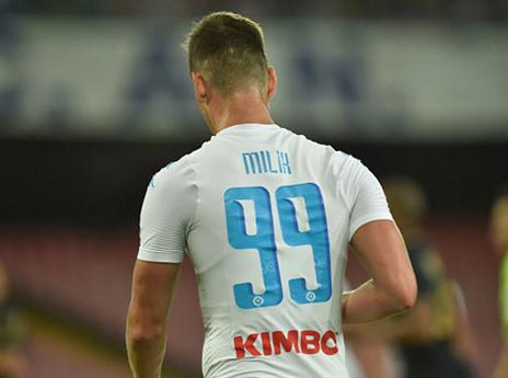 ארקדיוש מיליק. שער בכורה בנאפולי (getty)