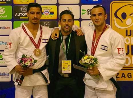 פליקר ושמאילוב לצד גיא פוגל שהצטרף לנבחרת הבוגרת