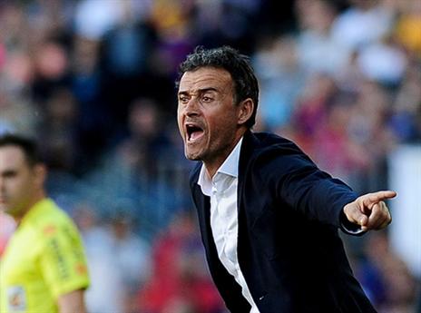 לואיס אנריקה. נלחם עבור החלוץ (getty)