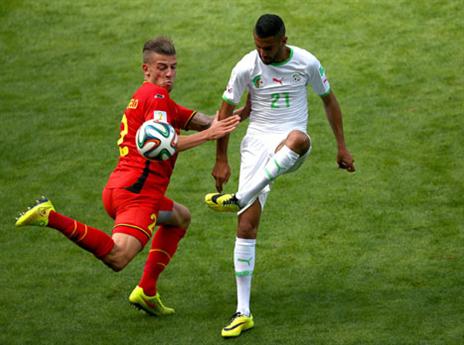 מאחרז מול בלגיה במונדיאל. כוכב לסטר בסגל, כמובן (Getty)