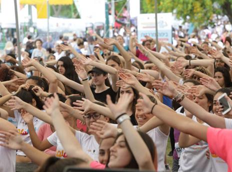 הפנינג ספורט הנשים הגדול בישראל (צילום: ארז עוזיר)