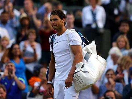 נדאל יורד מאוכזב אחרי כמעט 5 שעות (Getty)