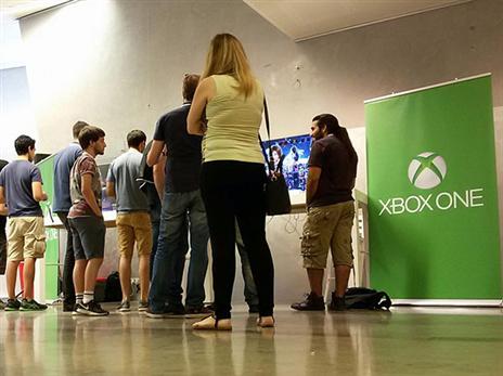 עמדות X-BOX שהוצבו למען האורחים (צילום: בעז פסטרנק)