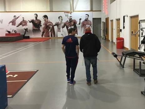 אווירה אחרת במתחם האימונים