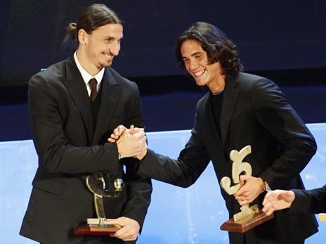 לא היו שם הרבה חיוכים. זלאטן וקבאני (getty)