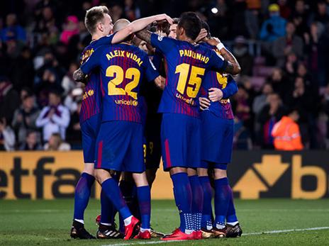 דורסת את הליגה הספרדית. ברצלונה (getty)