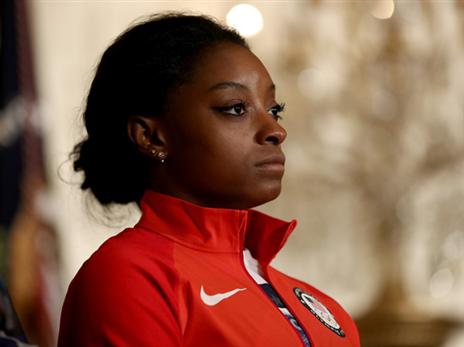 סימון ביילס. גם היא התלוננה על תקיפה מינית מצד נסאר (getty)